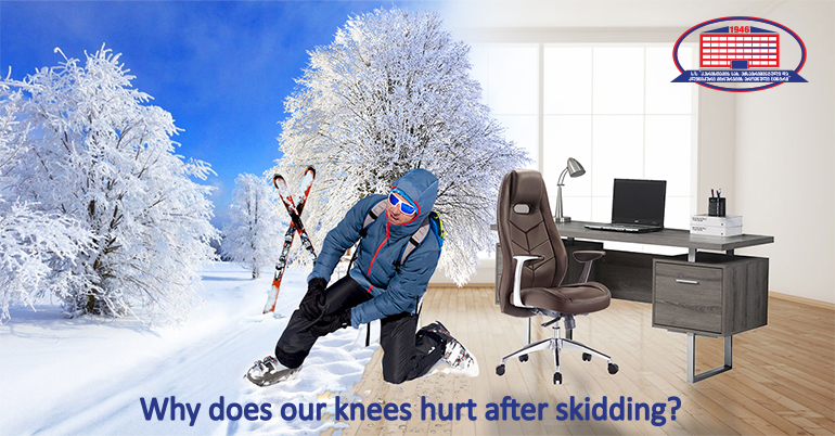 Why does our knee hurt after skiing?